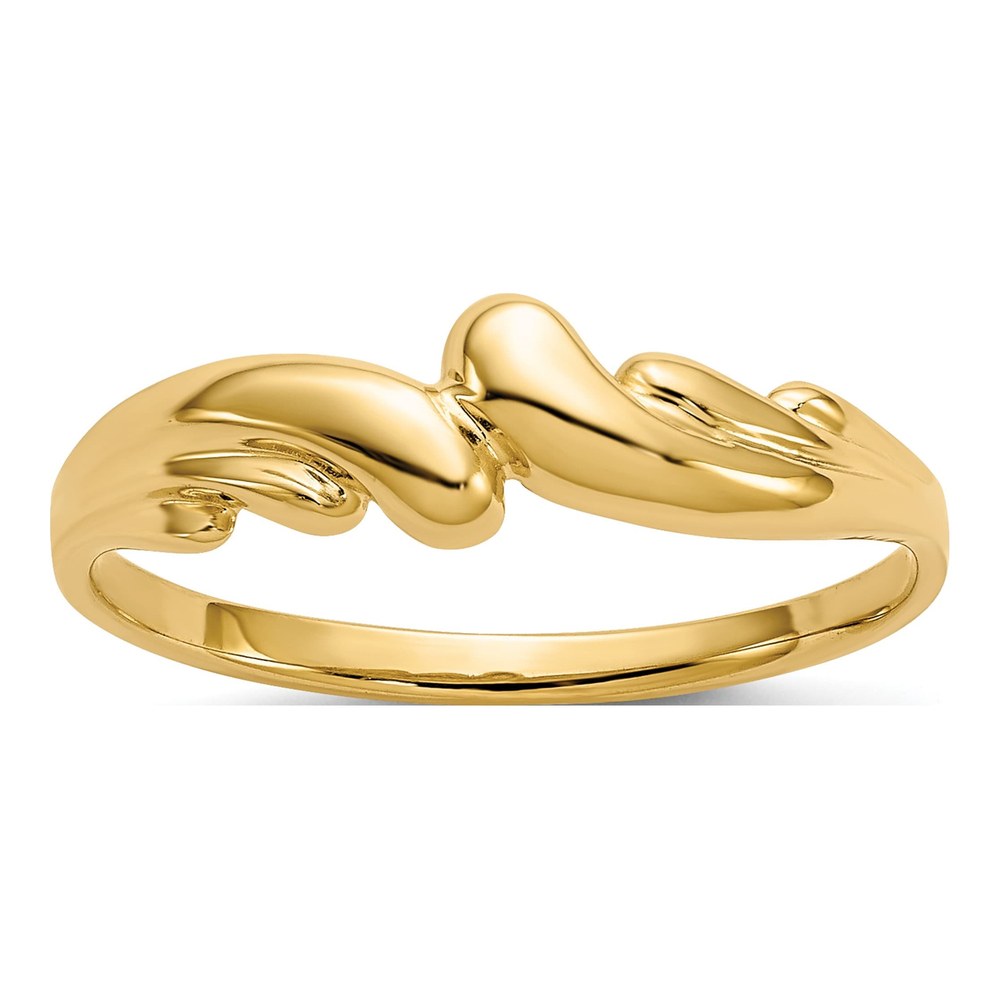 14K Yellow Gold Wave Ring
