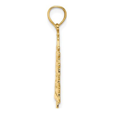 14K Yellow Gold Christmas Tree Pendant – view 3