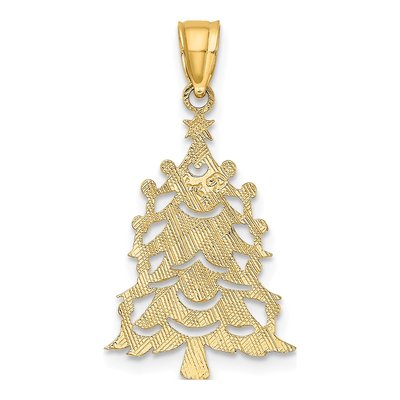 14K Yellow Gold Christmas Tree Pendant – view 5