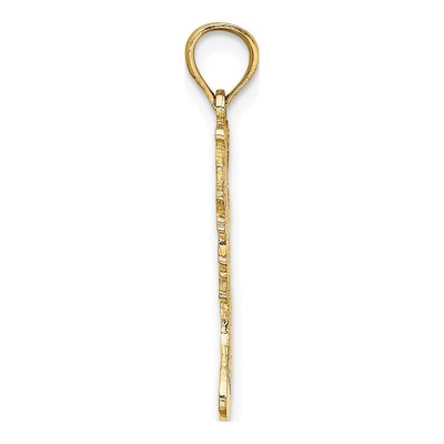 14K Yellow Gold Christmas Stocking Charm – view 3