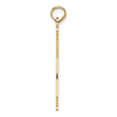 14K Yellow Gold I Heart CA Pendant – view 3