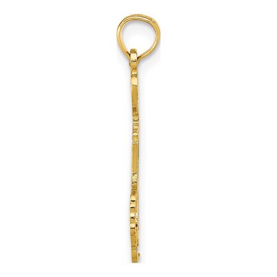 14K Yellow Gold I Heart MI Michigan Pendant – view 3