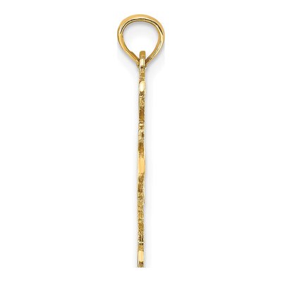 14K Yellow Gold I Heart TX Texas Pendant – view 3