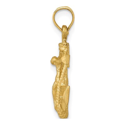14K Yellow Gold Mariners Cross Pendant – view 3
