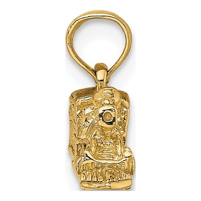 14K Yellow Gold 3-D Train Pendant – view 3