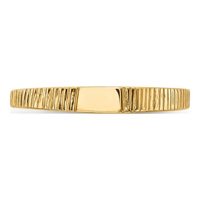 14K Yellow Gold Baby Signet Ring – view 5