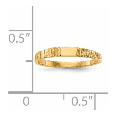 14K Yellow Gold Baby Signet Ring – view 6