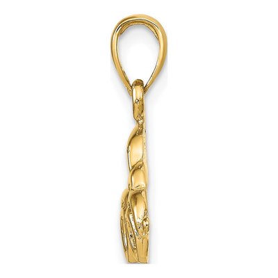 14K Yellow Gold Antique Car Pendant – view 3