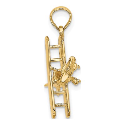 14K Yellow Gold 3-D Bi-Plane Pendant – view 3