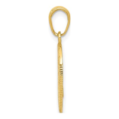 14K Yellow Gold Police Badge Pendant – view 3