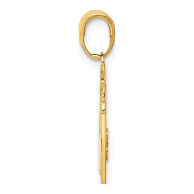 14K Yellow Gold Teacher Pendant – view 3