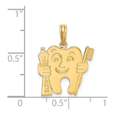 14K Yellow Gold Dental Pendant – view 4