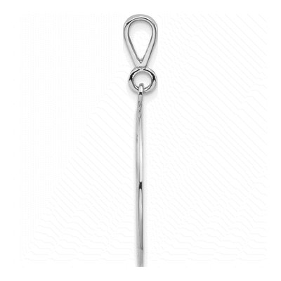 14K White Gold Large Masonic Symbol Pendant – view 3