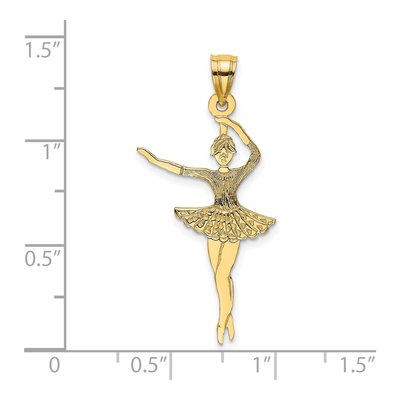 14K Yellow Gold Ballerina Pendant – view 4