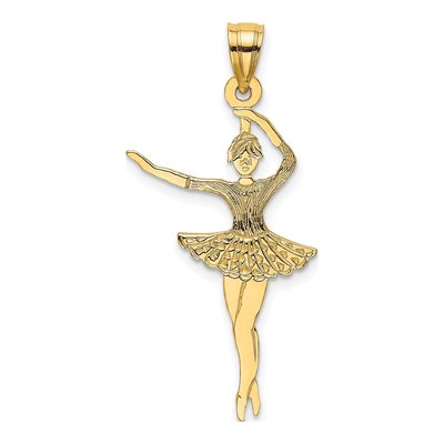 14K Yellow Gold Ballerina Pendant