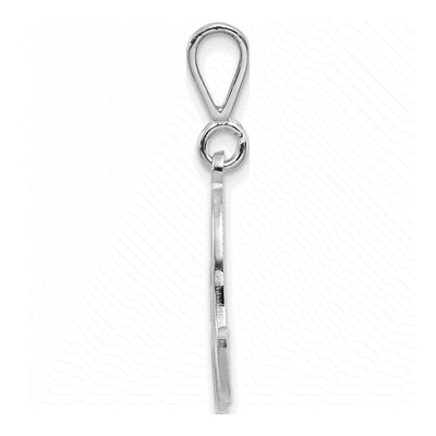 14K White Gold Filigree Letter A Pendant – view 3