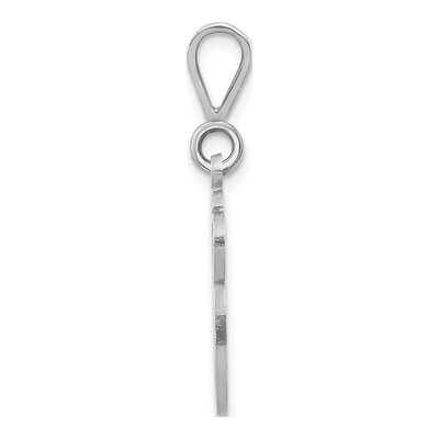 14K White Gold Letter G Pendant – view 3