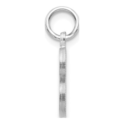 14K White Gold Letter B Charm – view 3