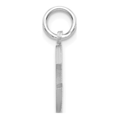 14K White Gold Letter C Charm – view 3