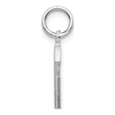 14K White Gold Letter G Pendant – view 3