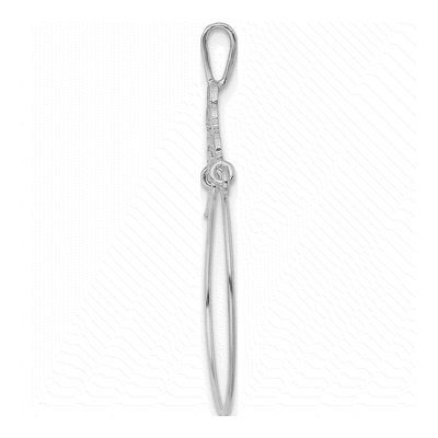 14K White Gold Filigree Heart Holder Pendant – view 3