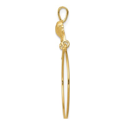 14K Yellow Gold Heart Holder Pendant – view 3