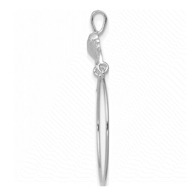 14K White Gold Heart Holder Pendant – view 3