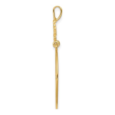 14K Yellow Gold 5-Heart Holder Pendant – view 3
