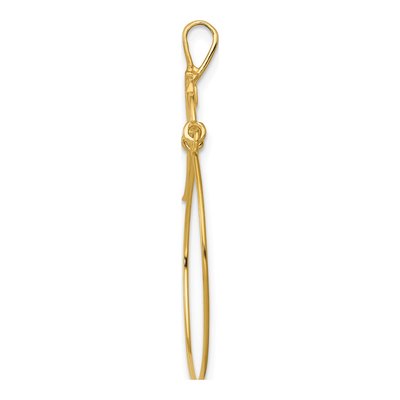 14K Yellow Gold Butterfly Holder Pendant – view 3