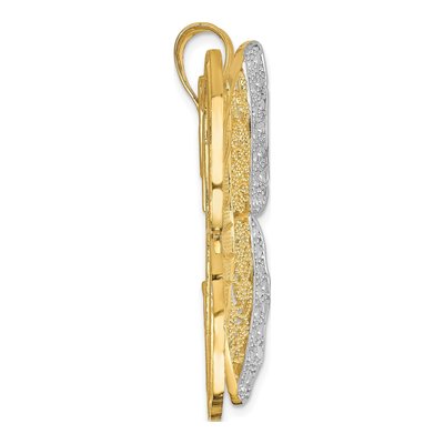 14K Yellow Gold Filigree Butterfly Pendant – view 3