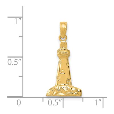 14K Yellow Gold Cape May Lighthouse Charm – view 4