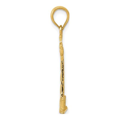 14K Yellow Gold Cape Hatteras Lighthouse Pendant – view 3