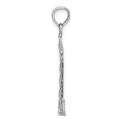 14K White Gold Cape Hatteras Lighthouse Charm – view 3