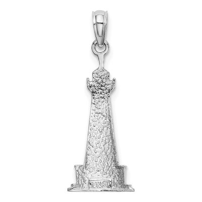 14K White Gold Cape Hatteras Lighthouse Charm – view 5