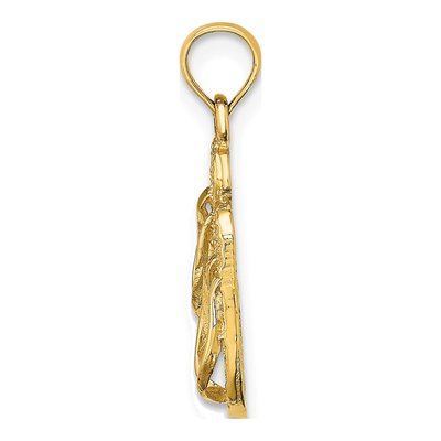14K Yellow Gold Hawaii Flip-Flops Charm – view 3