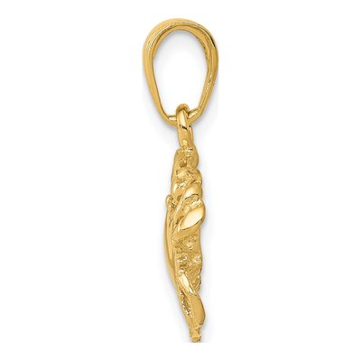 14K Yellow Gold Crab Pendant – view 3