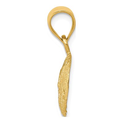 14K Yellow Gold Sand Dollar Pendant – view 3