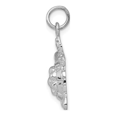 14K White Gold Turtle Pendant – view 3