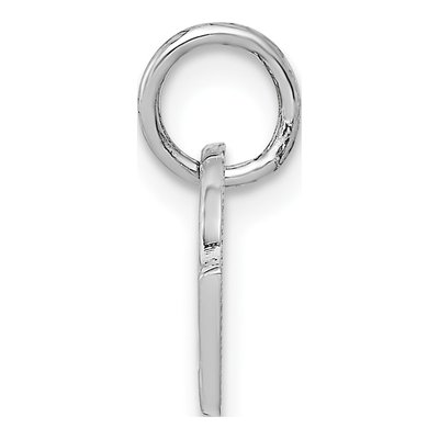 14K White Gold Checkered Flags Pendant – view 3