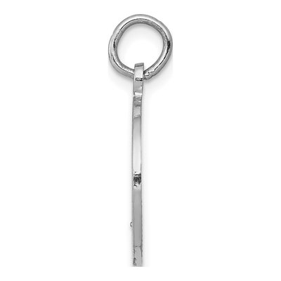 14K White Gold Communion Round Disc Charm – view 3