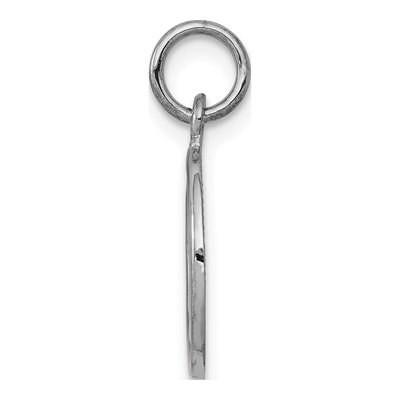 14K White Gold Angel Round Pendant – view 3