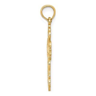 14K Yellow Gold Filigree Cross Pendant – view 3