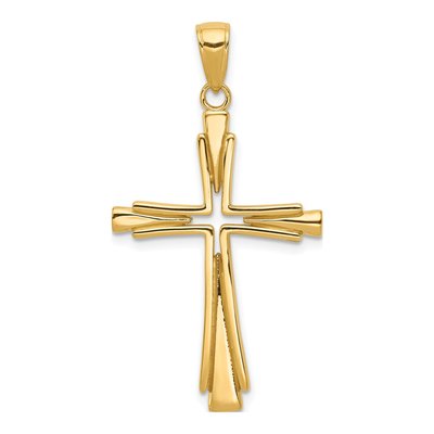 14K Yellow Gold Cross Pendant