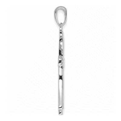 14K White Gold Cross Pendant – view 3