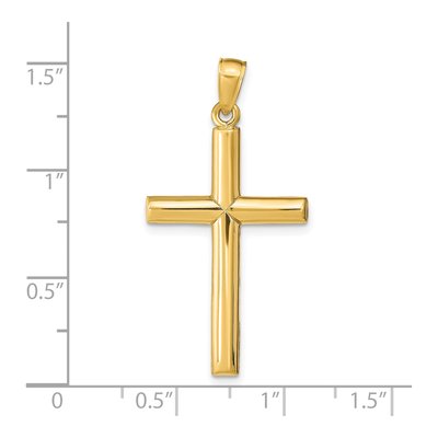 14K Yellow Gold Cross Pendant – view 4