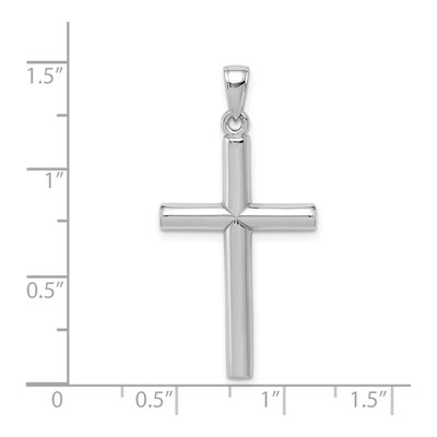 14K White Gold Cross Pendant – view 5