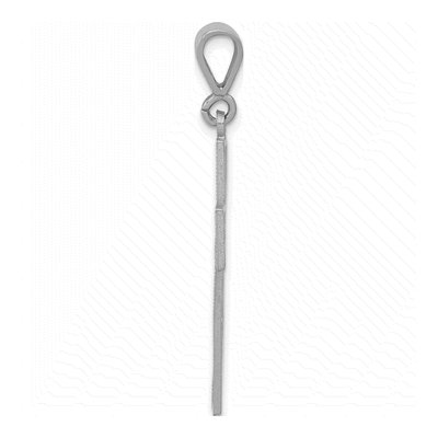 14K White Gold Thorn Cross Pendant – view 3