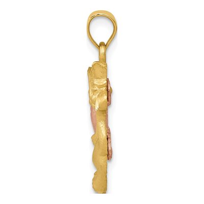 14K Two-Tone Gold Cat Pendant – view 3