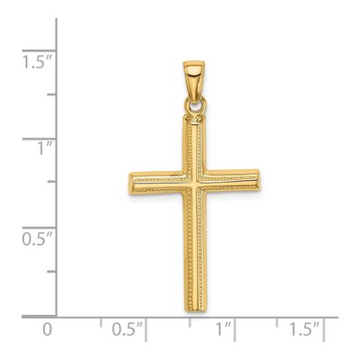 14K Yellow Gold Cross Pendant – view 4