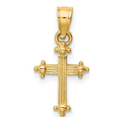 14K Yellow Gold Small Cross Pendant